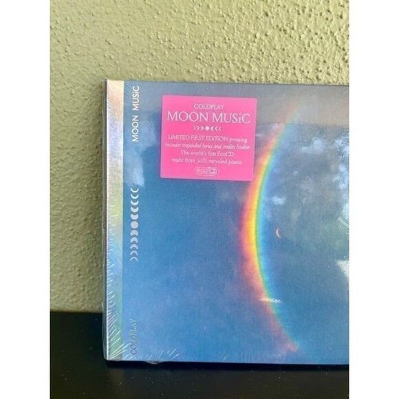 Coldplay Autograph Signed Art Card + Moon Music (EcoCD)! NEW SEALED - Picture 2 of 6